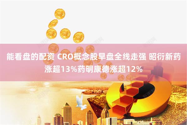 能看盘的配资 CRO概念股早盘全线走强 昭衍新药涨超13%药明康德涨超12%