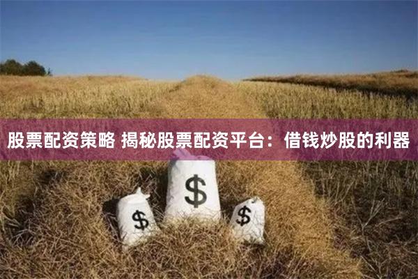 股票配资策略 揭秘股票配资平台：借钱炒股的利器